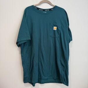 Carhartt Men's Teal Relaxed Fit Pocket Tee